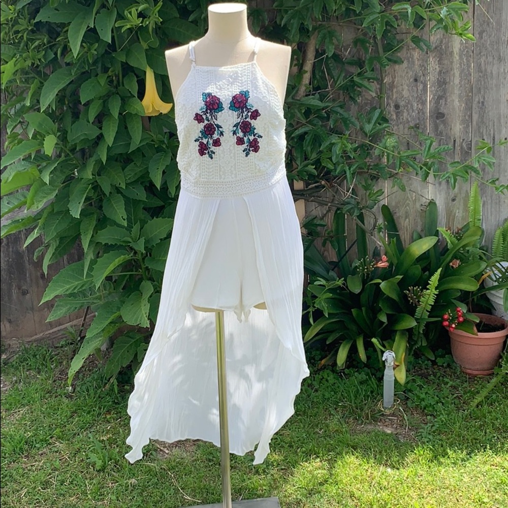 Embroidered Romper
